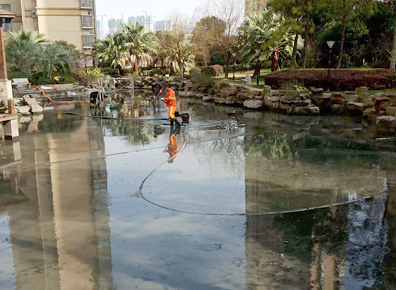 上犹景观池淤泥清理